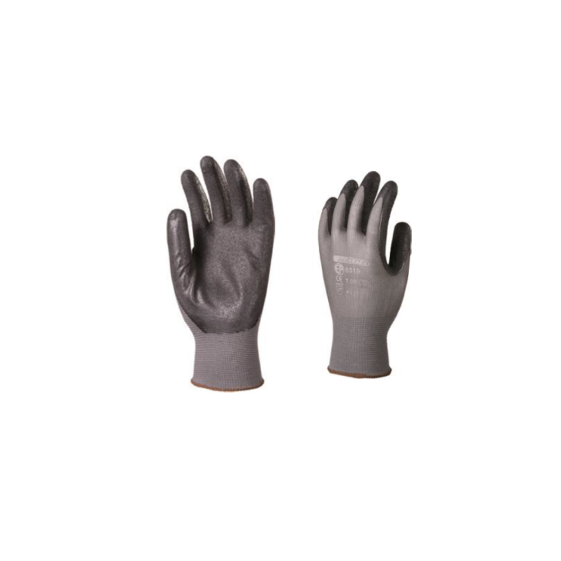 GANTS NYLON PAUME NITRILE NOIR T09-COVERGUARD GANTS NYLON PAUME NITRILE NOIR T09-COVERGUARD