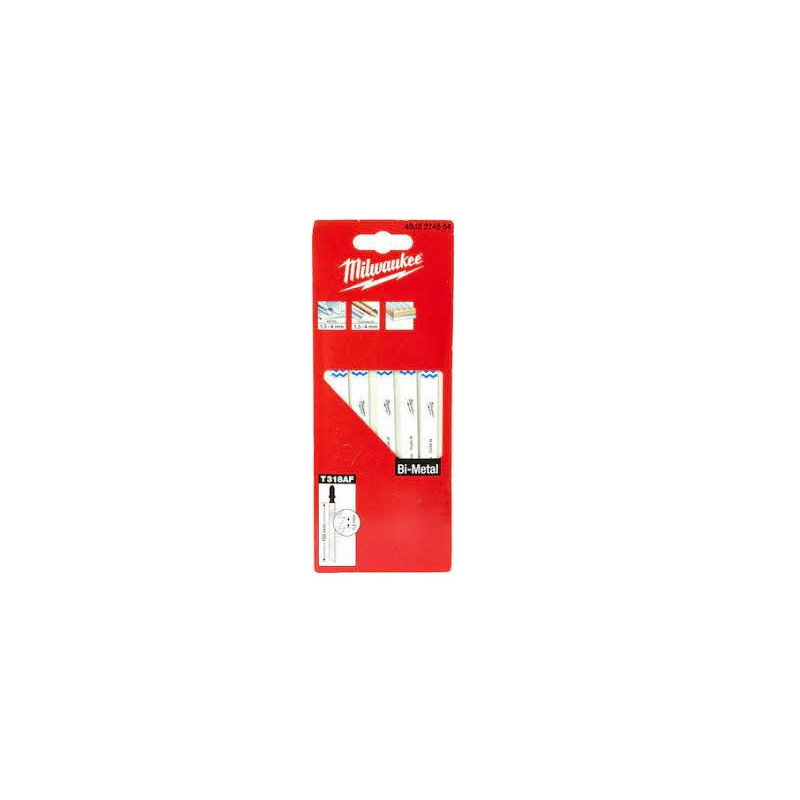 PQT 5 LAME SCIE SAUTEUSE X105MM (ACIER)-MILWAUKEE
