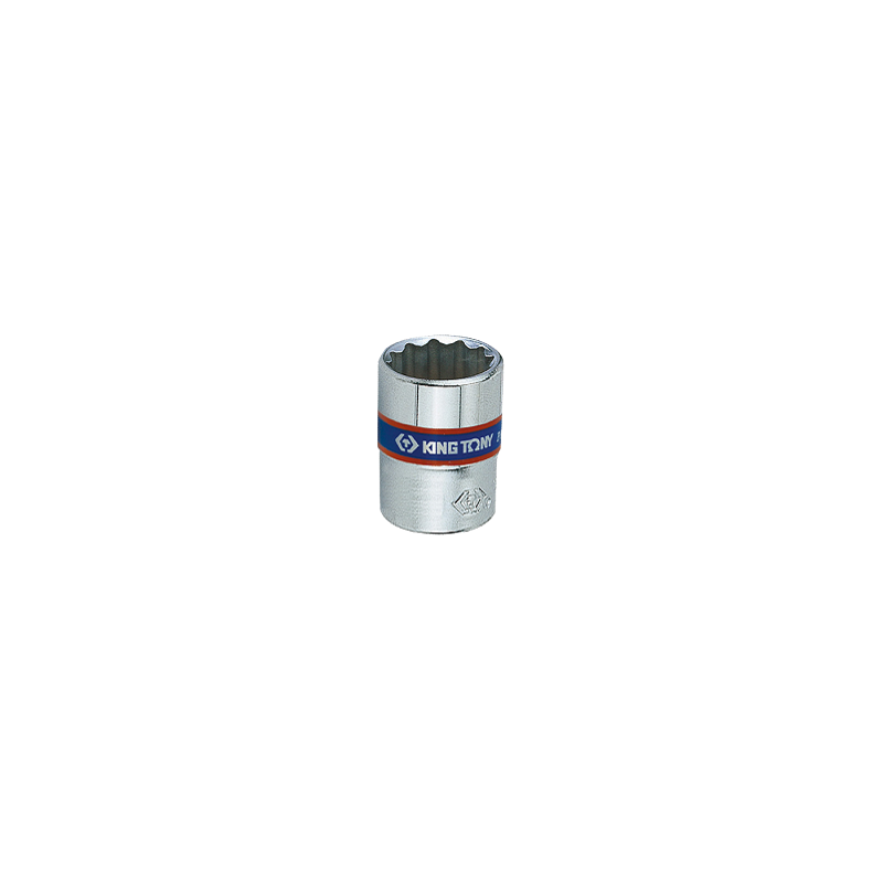 Douille courte chromée 1-4" 12 p 12mm-KINGTONY