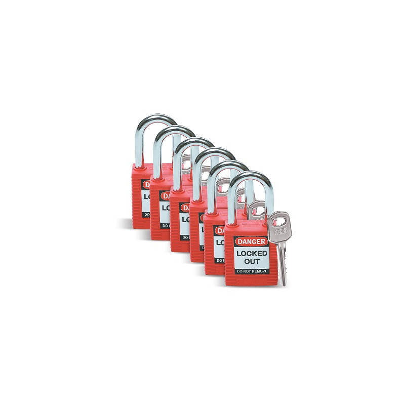 6 CADENAS CONDAMNATION -6,4x82,6MM NYLON RGE-BRADY