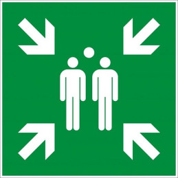 PLAQUE 480X480 POINT DE RASSEMBLEMENT-NOVAP
