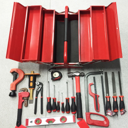 CAISSE A OUTILS 21 PCS A TROIS SECTIONS-WURTH