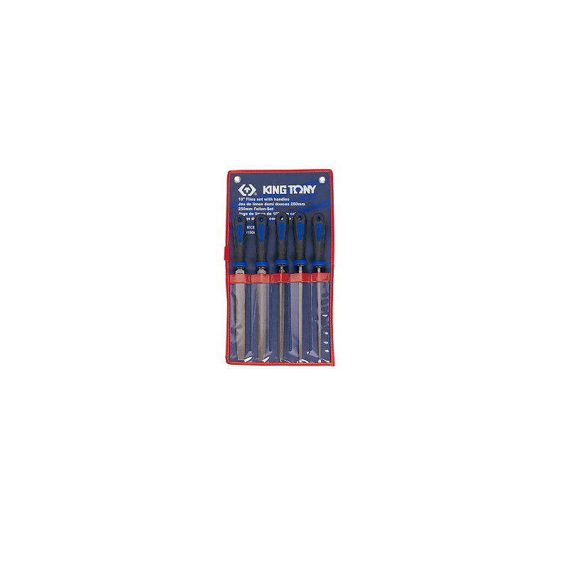 TROUSSE DE 5 LIMES 250MM 10" KINGTONY