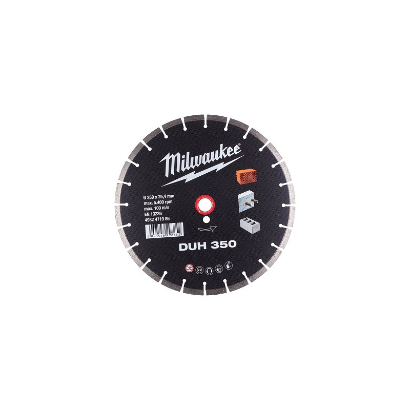 DISQUE DIAMANT ∅350X2.8X25.4MM-DUH-MILWAUKEE DISQUE DIAMANT ∅350X2.8X25.4MM-DUH-MILWAUKEE