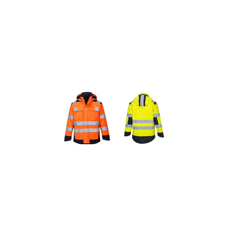VESTE IMPERMEABLE HIVIZ-MODAFLAME-PORTWEST