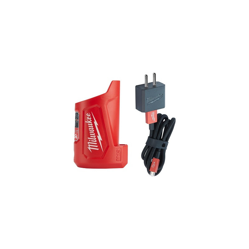 CHARGEUR USB DE BATTERIE M12V-M12TC-MILWAUKEE CHARGEUR USB DE BATTERIE M12V-M12TC-MILWAUKEE