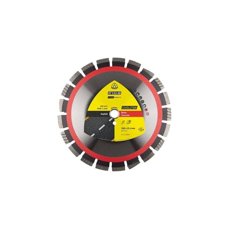 DISQUE DIAMANT ∅350X3.2X25.04MM-DT350AB-KLINGSPOR
