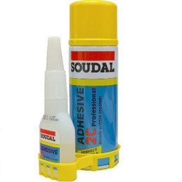 KIT DE COLLE ADHESIVE CYANOACRYLATE 100G-SOUDAL
