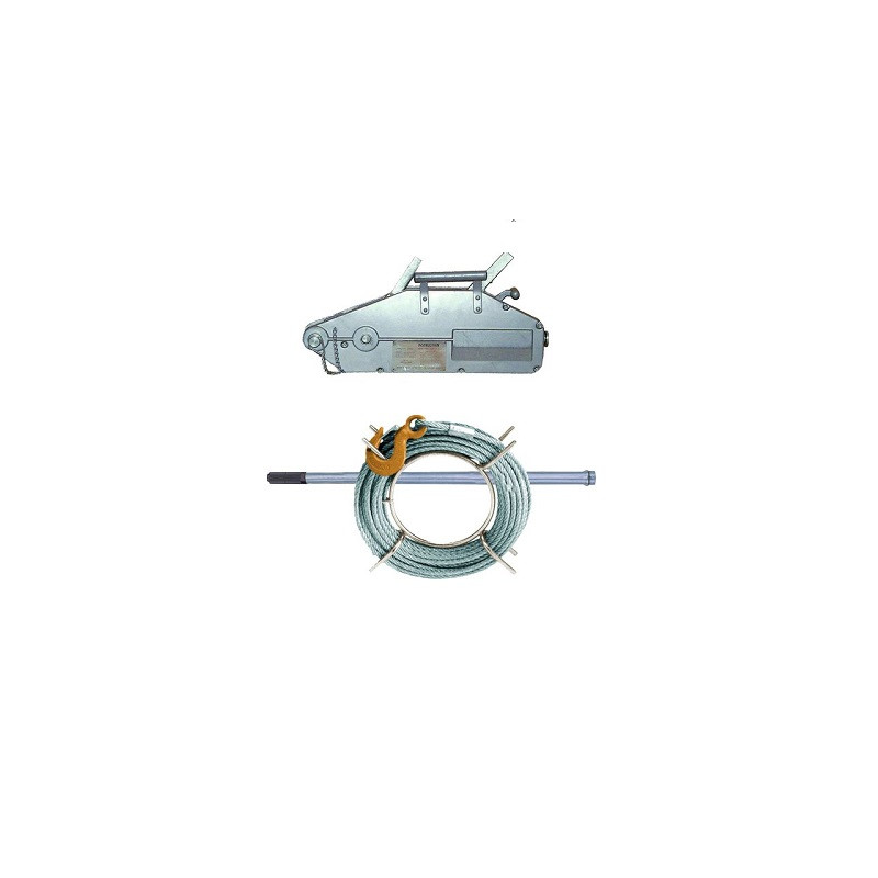 TIREUR A CABLE 1.6T-20M-CARTER ALU-HALTIR-LEVAC